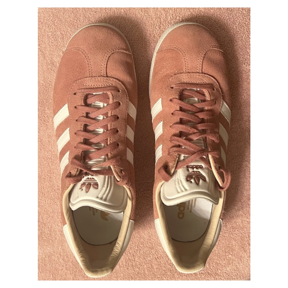 Adidas Originals | Gazelle Pink White Gold Women; size: 7.5